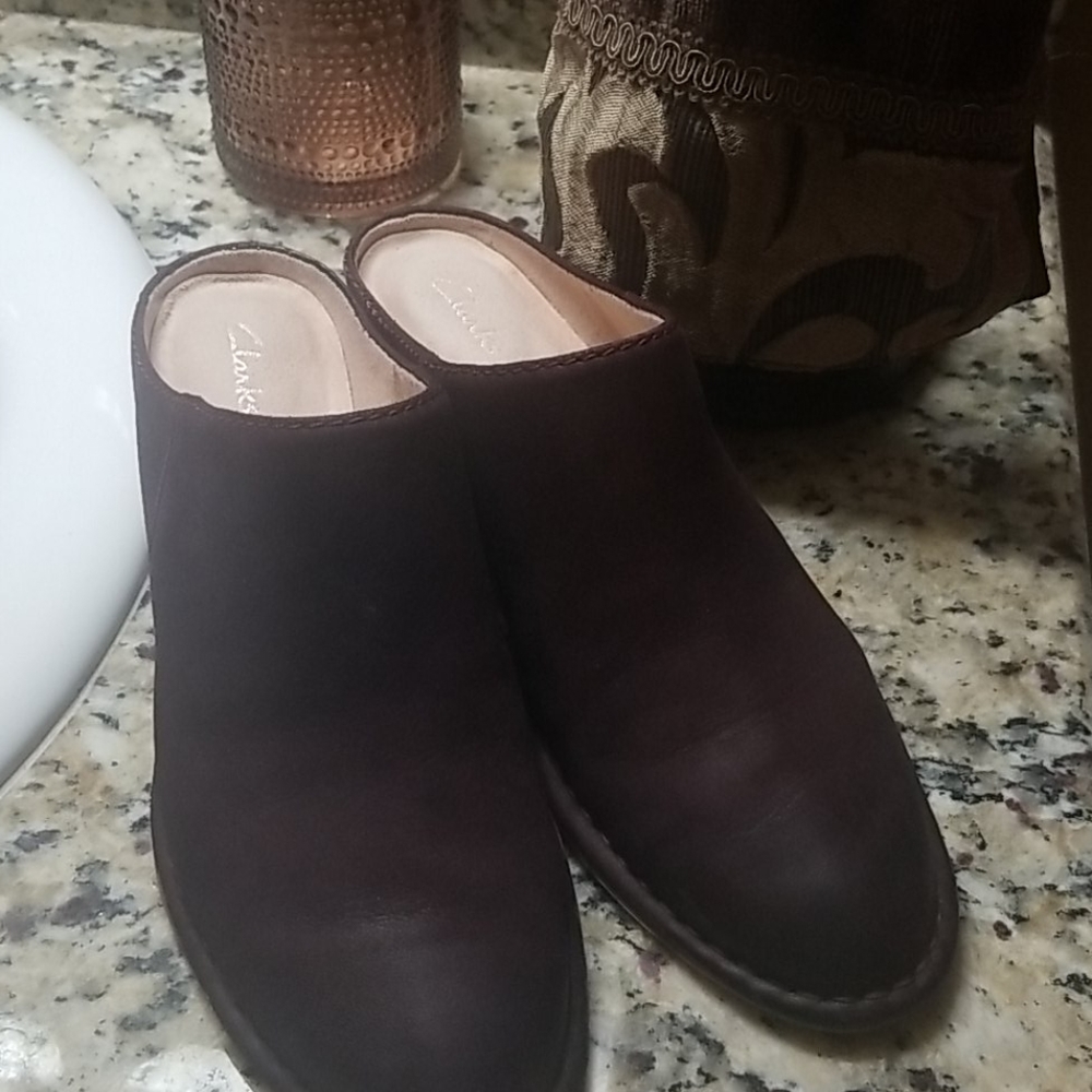 Clarks Eggplant/DarkPurple Color Mule 7